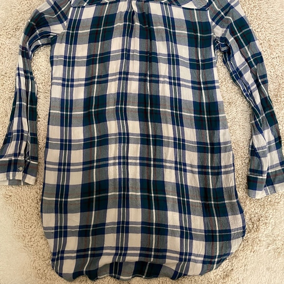 Long blue and green flannel - Picture 7 of 7